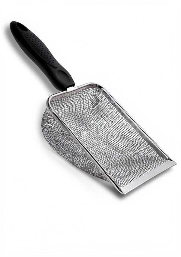 SunGrow Reptile Sand Scoop Stainless Steel Non Slip Handle 11×4×2 in-6