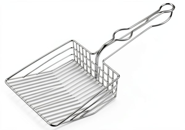 All Metal Litter Scoop QUALIALL Jumbo Steel Cat Scooper with Holder-8