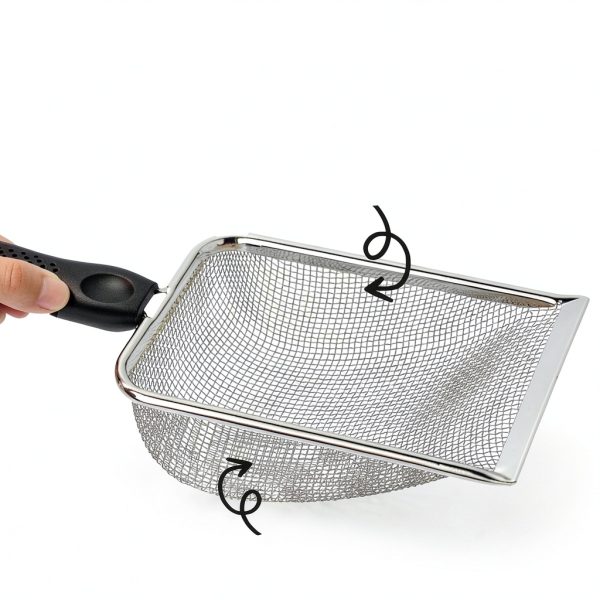 SunGrow Reptile Sand Scoop Stainless Steel Non Slip Handle 11×4×2 in-4