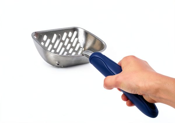 WePet Cat Litter Scoop Aluminum Alloy Deep Shovel with Blue Handle-2