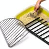 All Metal Litter Scoop QUALIALL Jumbo Steel Cat Scooper with Holder-1